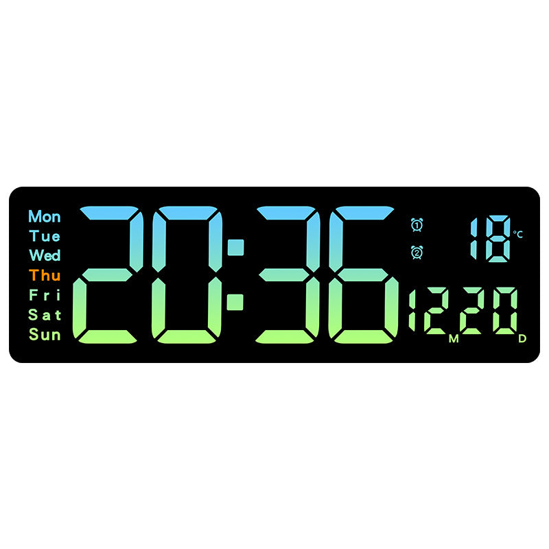 Funk alarm clock with large LED display and temperature display Bowlift