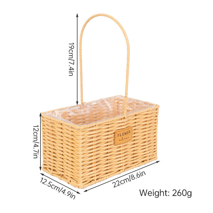 Decorative Wicker Storage Basket Bowlift