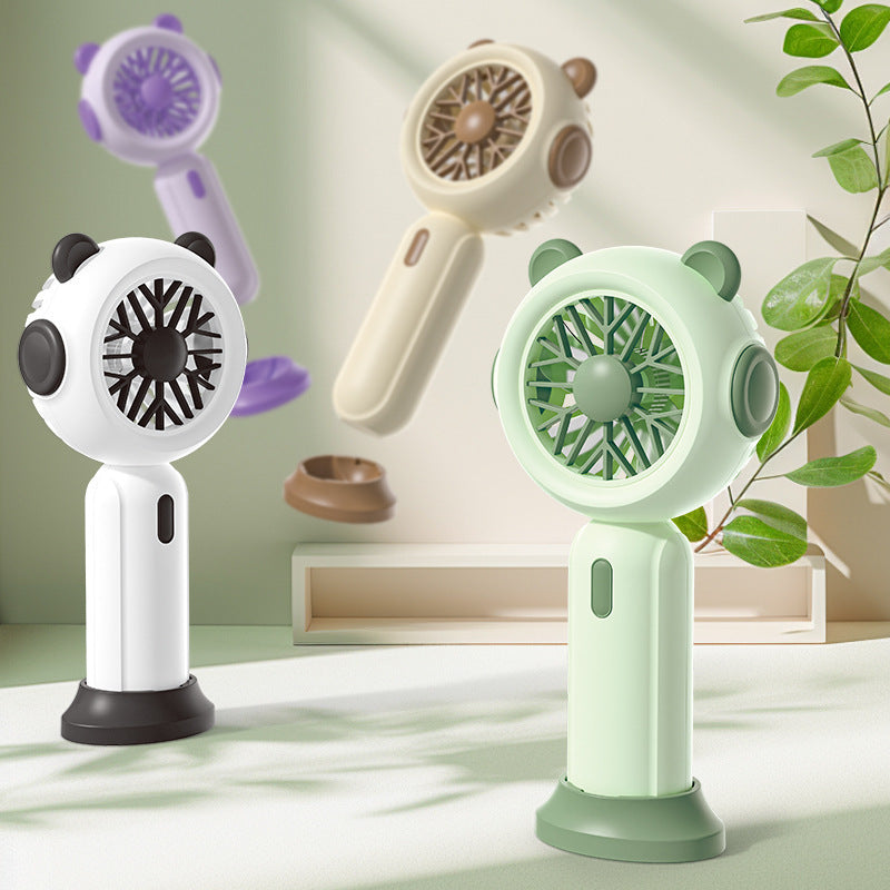 Unisex Portable Hand Fan in Cute Panda Design Bowlift