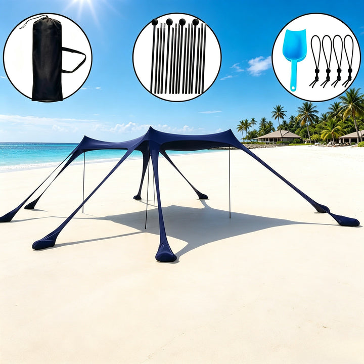 Portable Beach Shade Canopy Bowlift