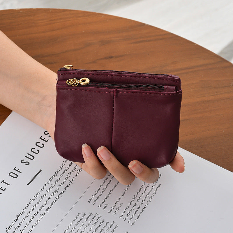 Compact Zippered Storage Coin Pouch Bowlift