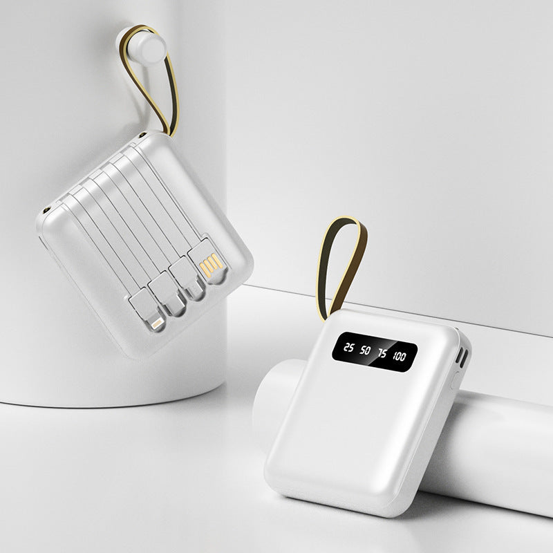 Multifunctional Power Bank with Integrated Cable System Bowlift