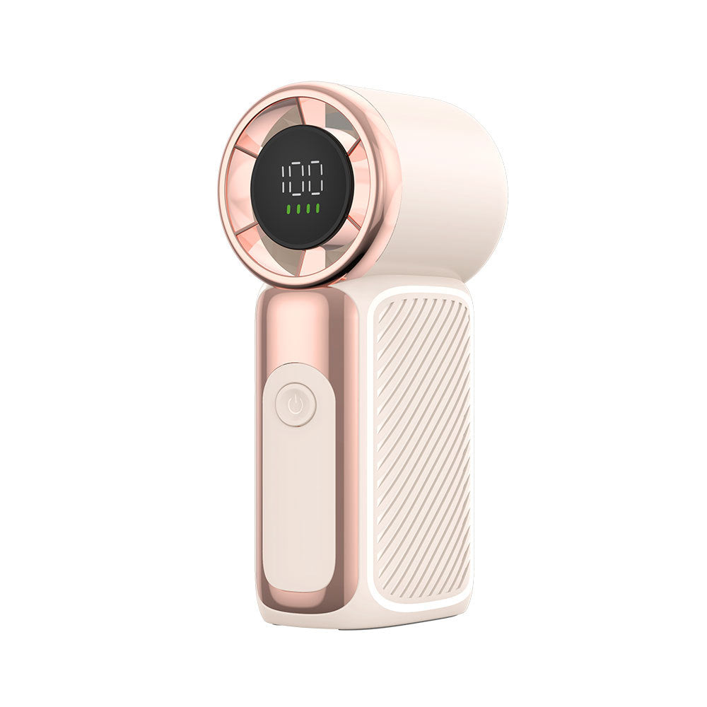 Unisex Portable Digital Display Handheld Fan Bowlift
