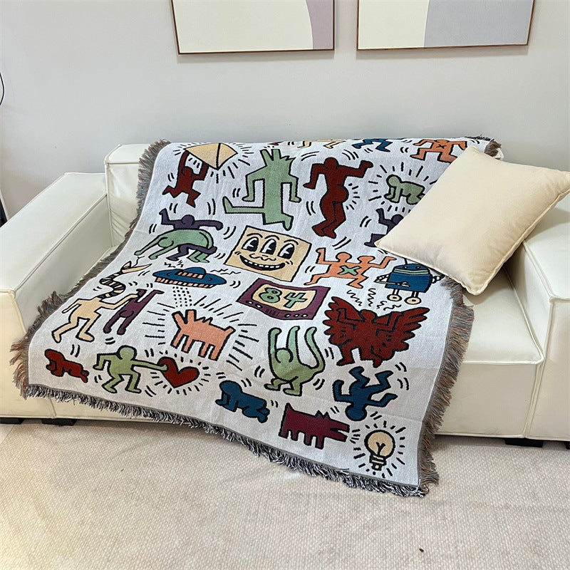 Artistic Graphic Tapestry Blanket