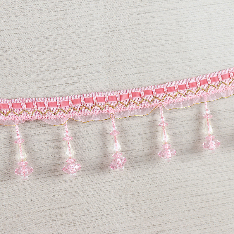 Decorative lace trim with pearls Bowlift