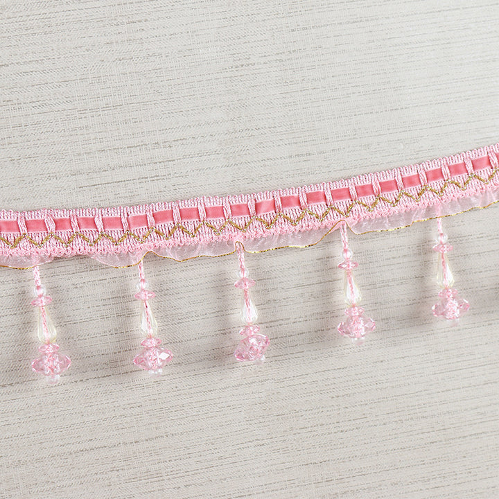 Decorative lace trim with pearls Bowlift
