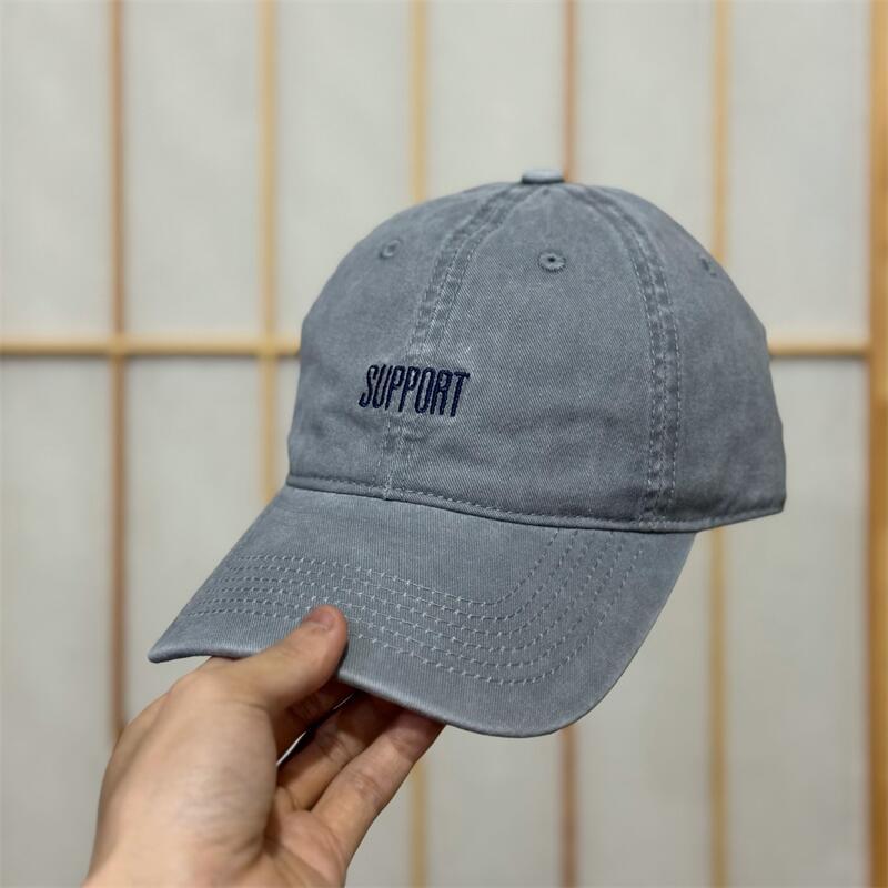 Men's Supportive Embroidered Cotton Baseball Cap Bowlift