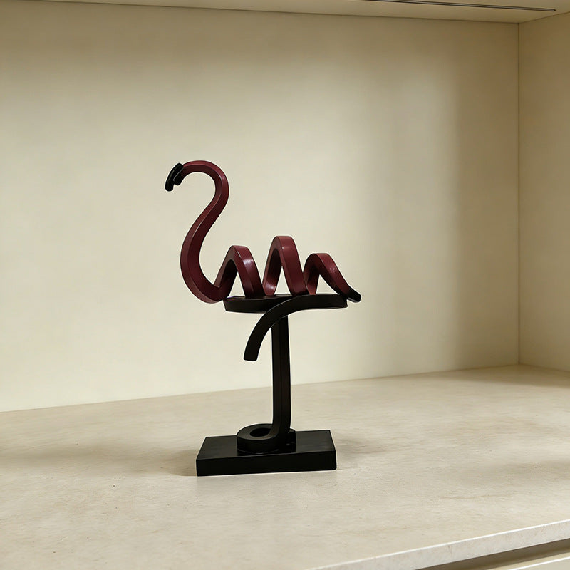 Decorative Flamingo Sculpture