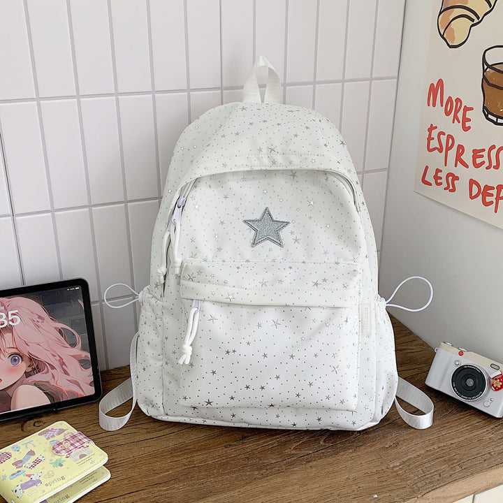 Star-Embellished Casual Backpack