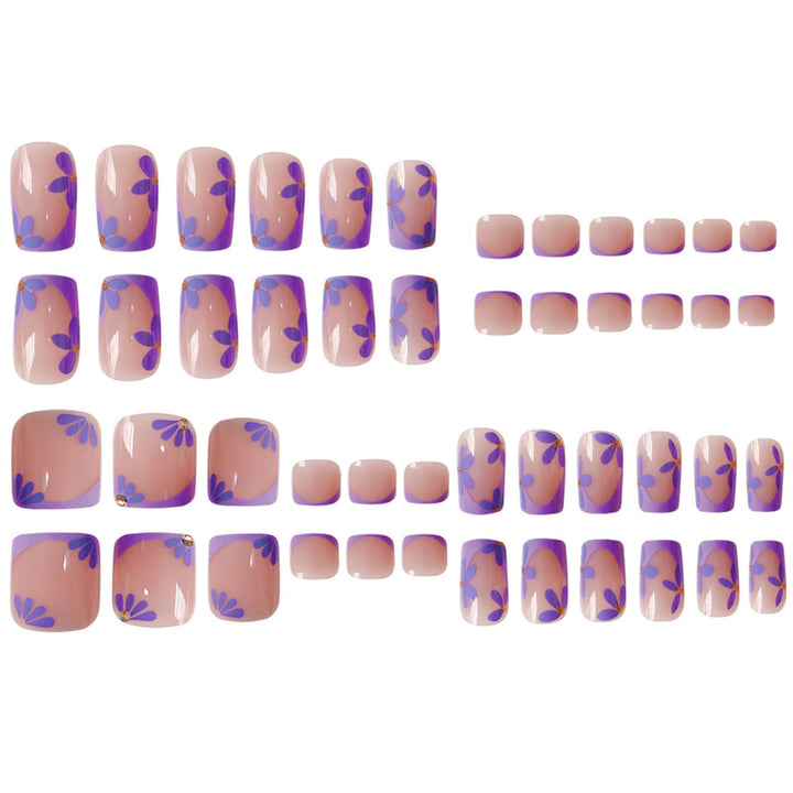 Artistic French Tip Nail Art Extensions Bowlift
