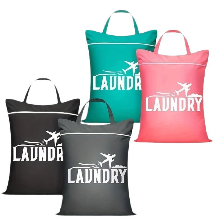 Stylish Laundry Tote with Zipper Bowlift