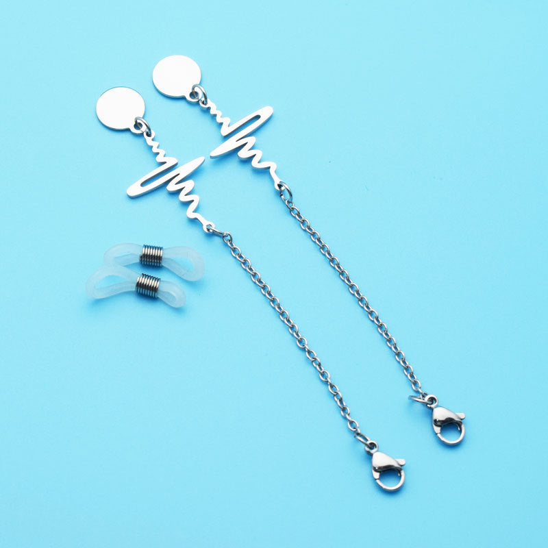 Stylish Heartbeat Design Dangle Earrings Bowlift
