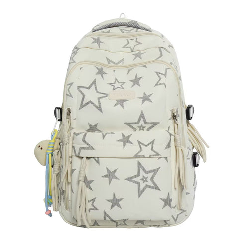 Versatile Star-Patterned Backpack Bowlift