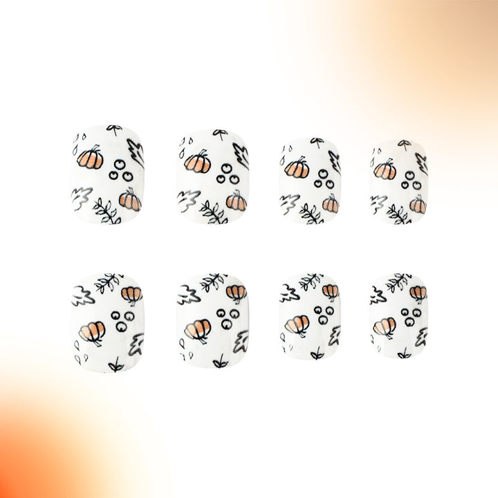Seasonal Pumpkin-Themed Nail Art Bowlift
