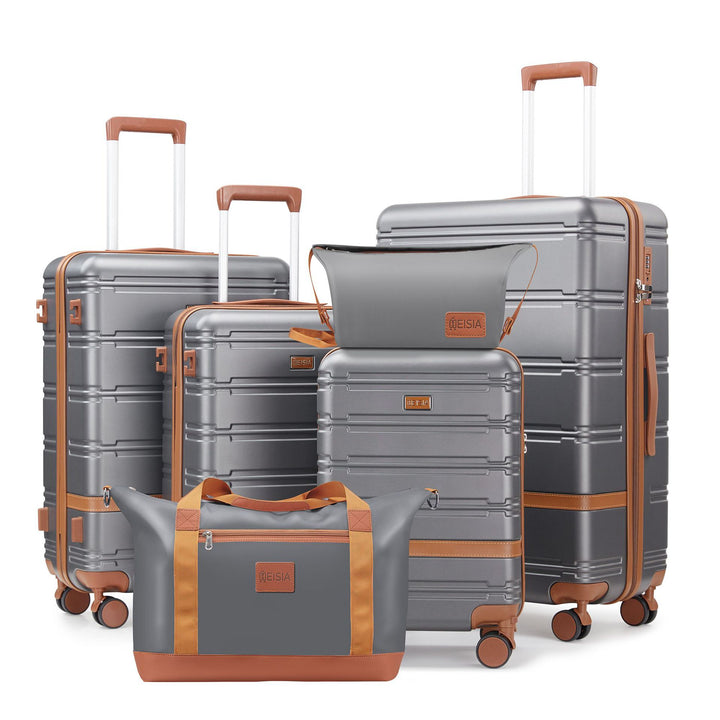 Unisex Comprehensive Hard Shell Luggage Set Bowlift