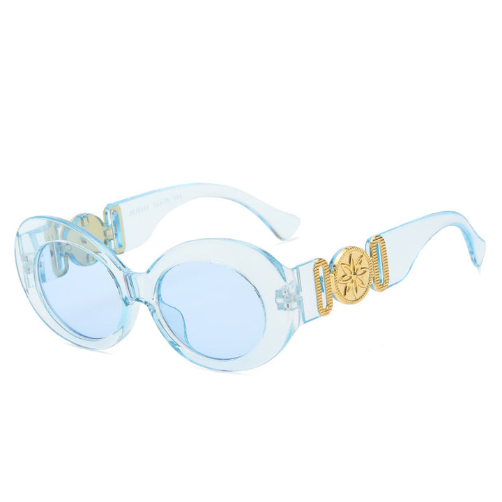Ladies fashionable sunglasses with striking golden accents Bowlift