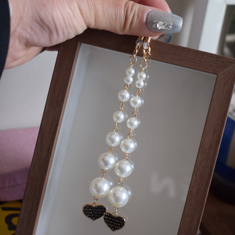 Glamorous Long Pearl Drop Earrings Bowlift