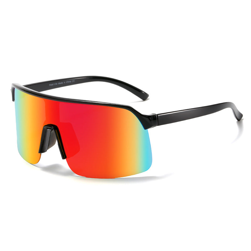 Women Sports Sunglasses with Wide Frame and Integrated UV Protection Bowlift
