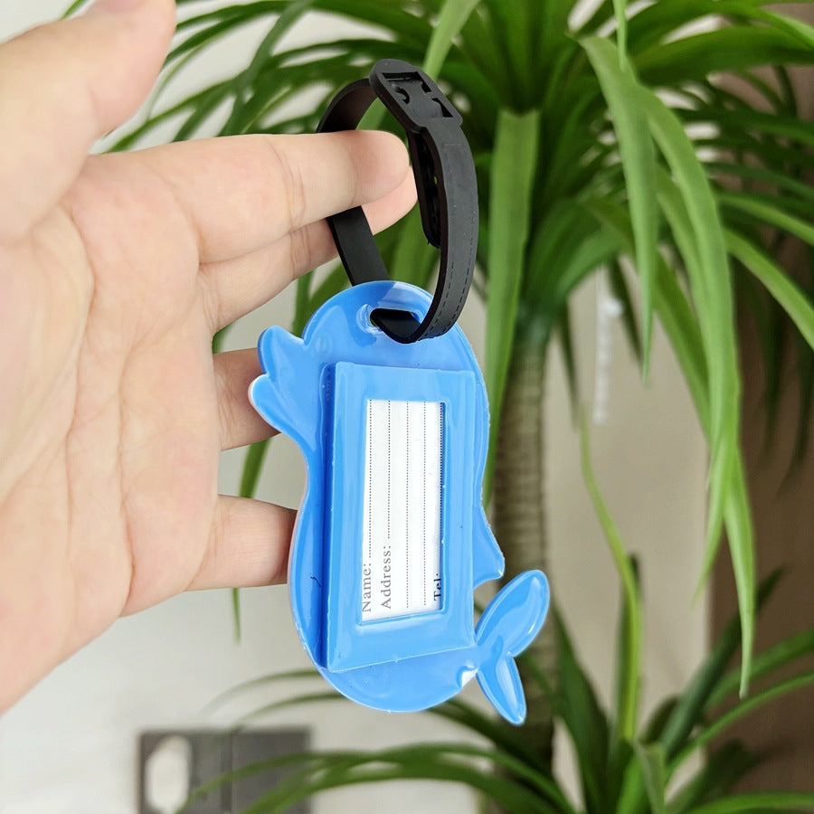Dolphin-Shaped Travel Luggage Tag Bowlift