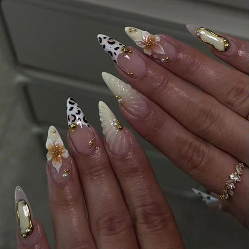 Ornate Stiletto Nail Art Extensions Bowlift