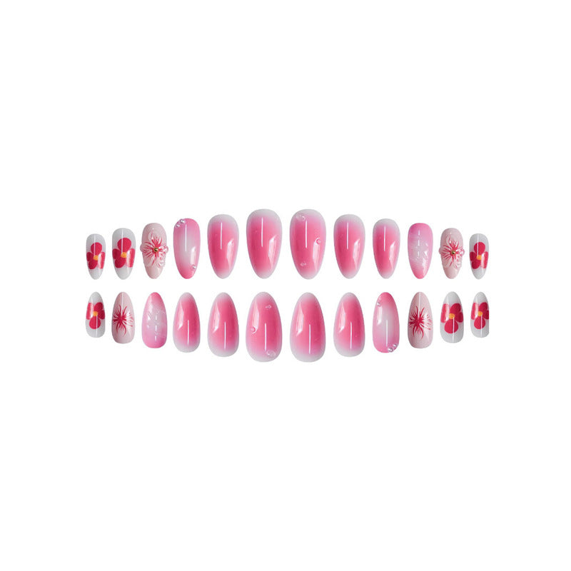 Floral Inspired Acrylic Press-On Nails Bowlift