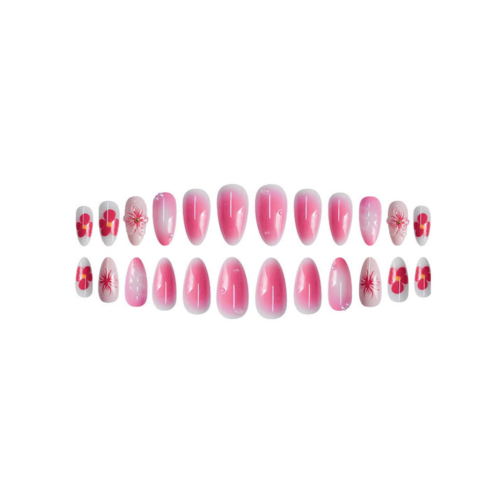 Floral Inspired Acrylic Press-On Nails Bowlift