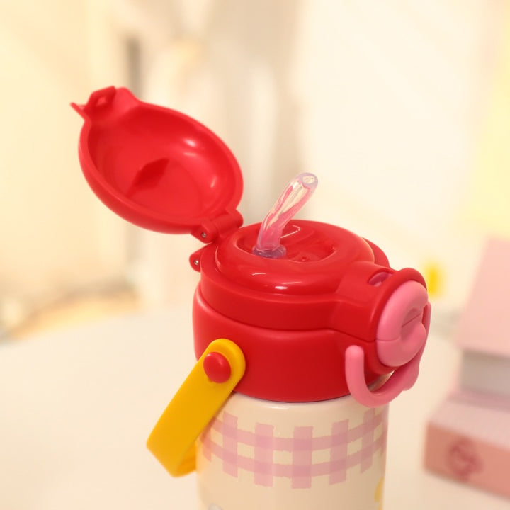 Ladies Insulated Drinking Bottle in Cheerful Strawberry Design Bowlift