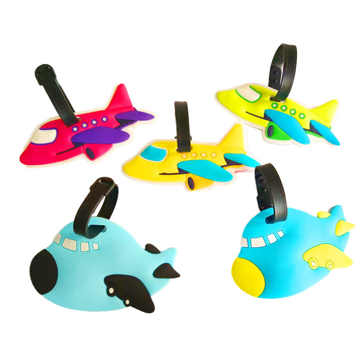 Unisex luggage tag in creative airplane design Bowlift