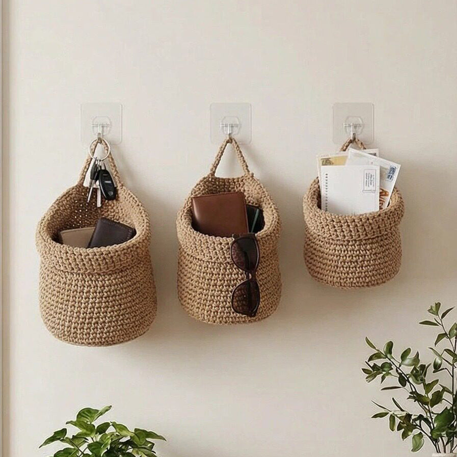 Handwoven Decorative Wall Baskets