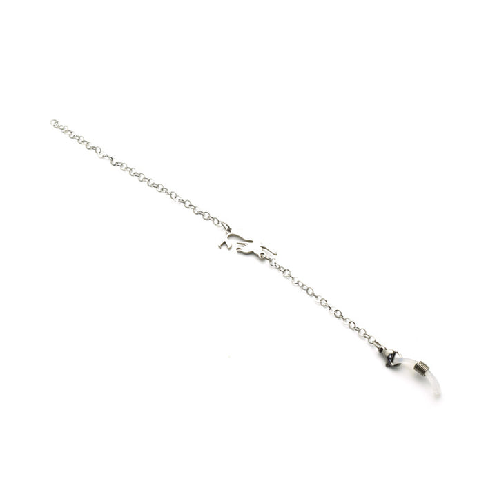 Artistic Silver Eyewear Chain Bowlift