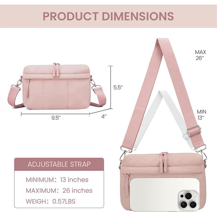 Multifunctional Shoulder Bag with Adjustable Shoulder Strap Bowlift