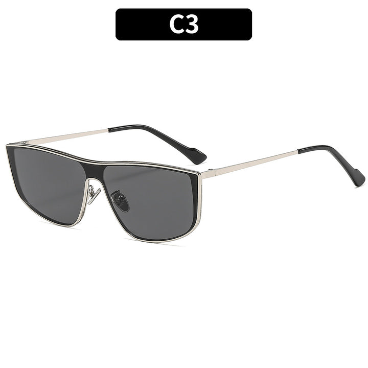 Sleek Angular Frame Sunglasses