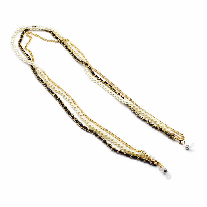 Elegant Multi-Strand Beaded Eyewear Chain Bowlift