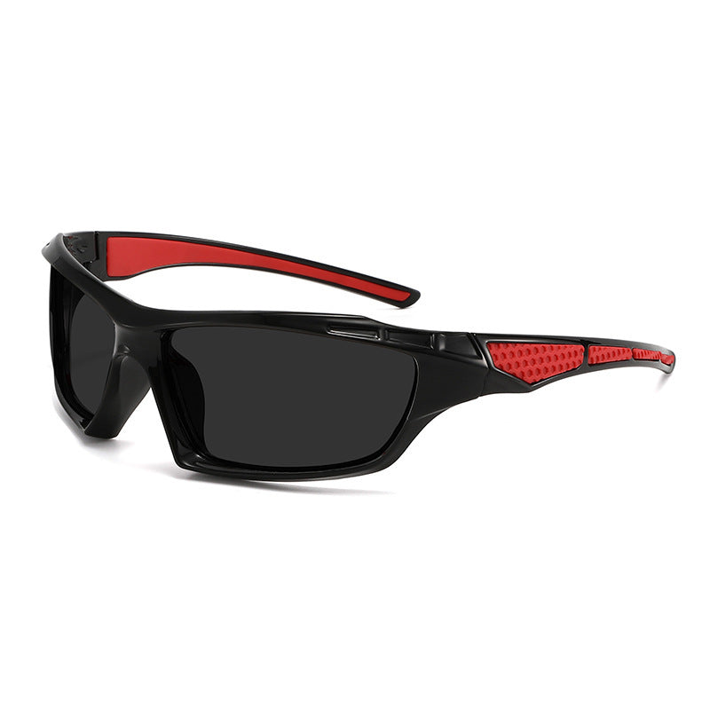 Unisex nan sporty wraparound sunglasses with polarized, shatterproof polycarbonate lenses and non-slip nose pads Bowlift