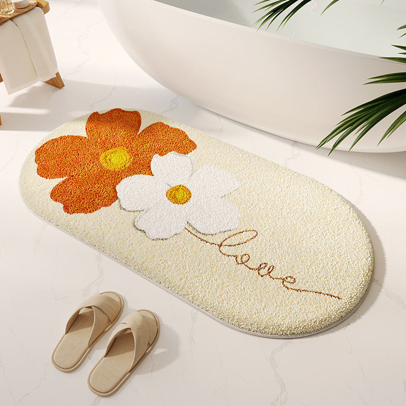Soft Textured Bathroom Rug Bowlift