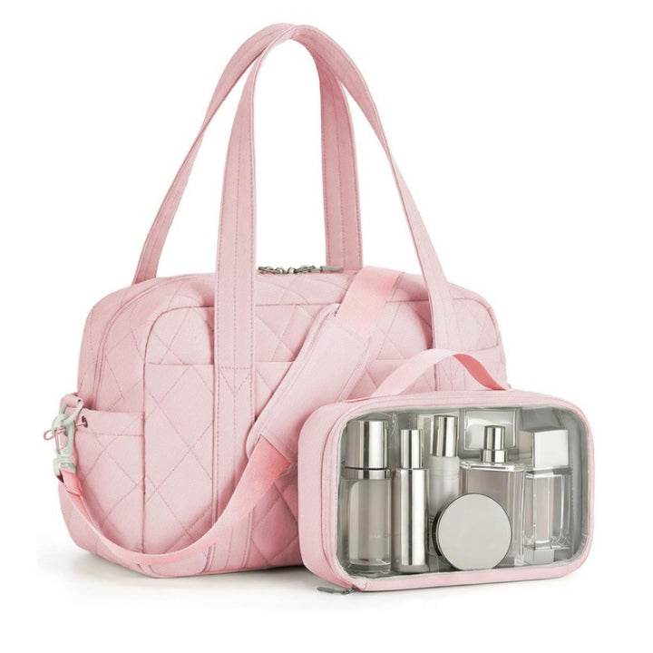 Cosmetic Travel Bag with Transparent Organizer Bowlift