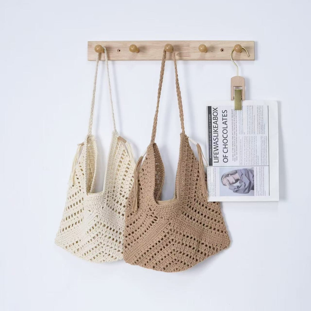 Handcrafted net tote bag Bowlift