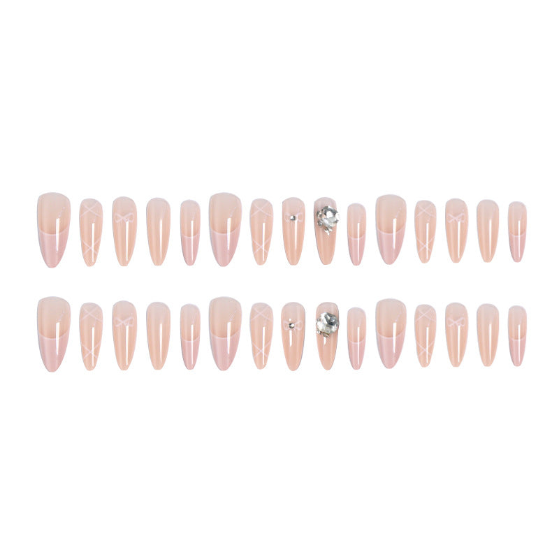 Artificial nail set with elegant design and dreamy 3D applications Bowlift