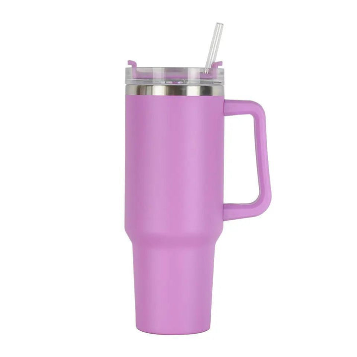 Women's Insulated Drinking Cup with Handle and Straw Bowlift