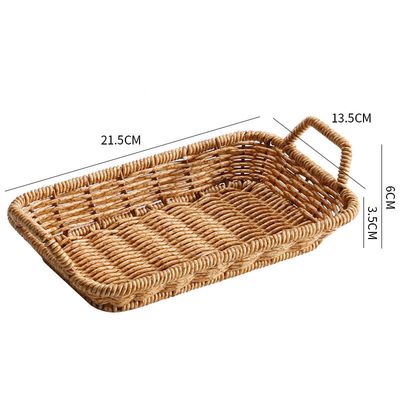 Rectangular Woven Storage Basket Bowlift