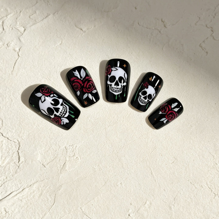 Gothic Skull Nail Art Set Bowlift