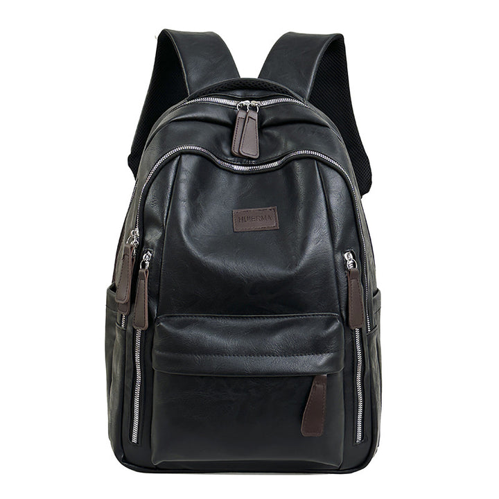 Leather Laptop Backpack