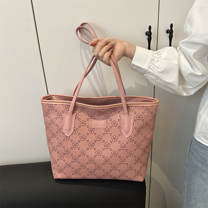 Floral Embossed Tote Bag Bowlift