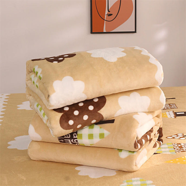Women Cozy Fleece Blanket with Stars and Moons Bowlift