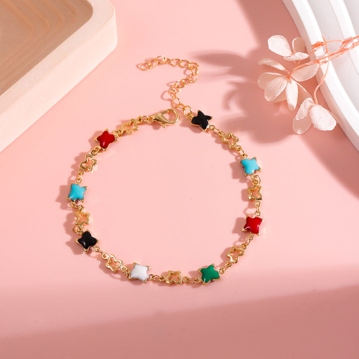 Colorful Star Charm Bracelet Bowlift