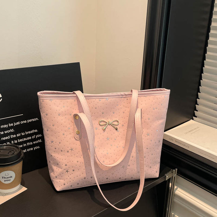 WoStylish Star-Embellished Tote Bag Bowlift