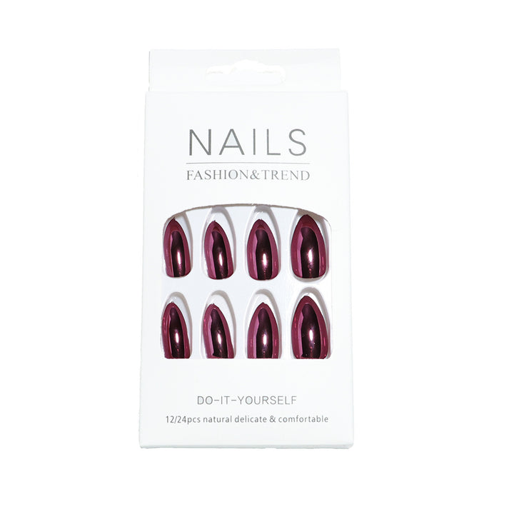Premium Glossy Almond-Shaped Press-On Nails Bowlift 1787225060