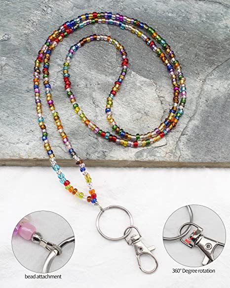 Colorful Beaded Eyewear Lanyard Bowlift