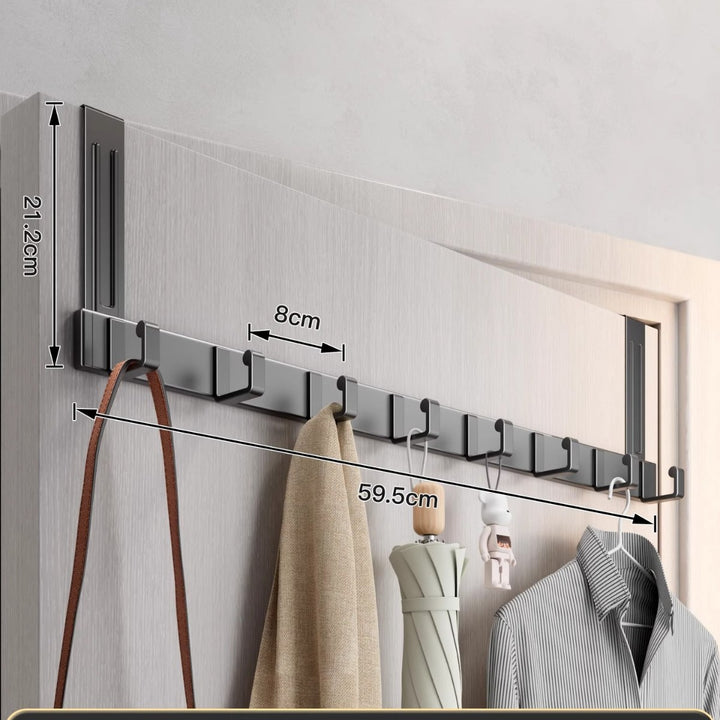 Over-Door Multi-Hook Storage Rack