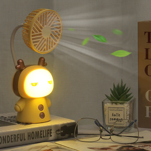 Unisex Creative Mini-Handheld Fan with Flexible Tilt Arm Bowlift
